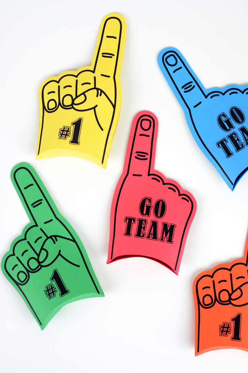 Foam Finger Football Party Favors By Amy Robison On Love The Day