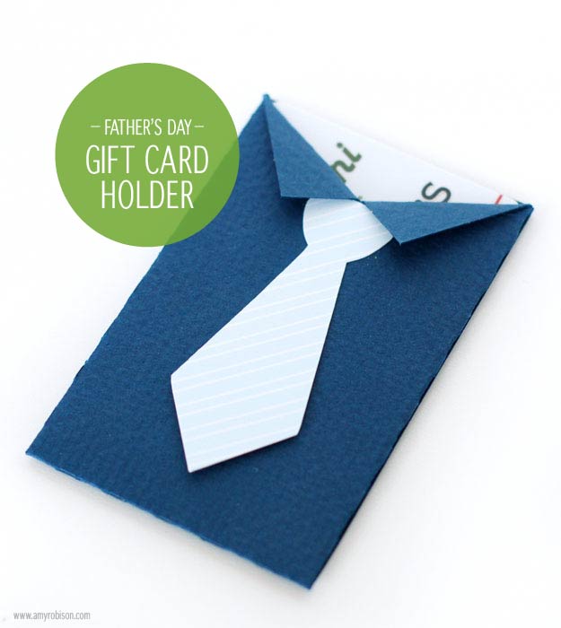 Make this Father's Day Gift Card Holder - perfect for giving Dad a gift card to his favorite store or restaurant.