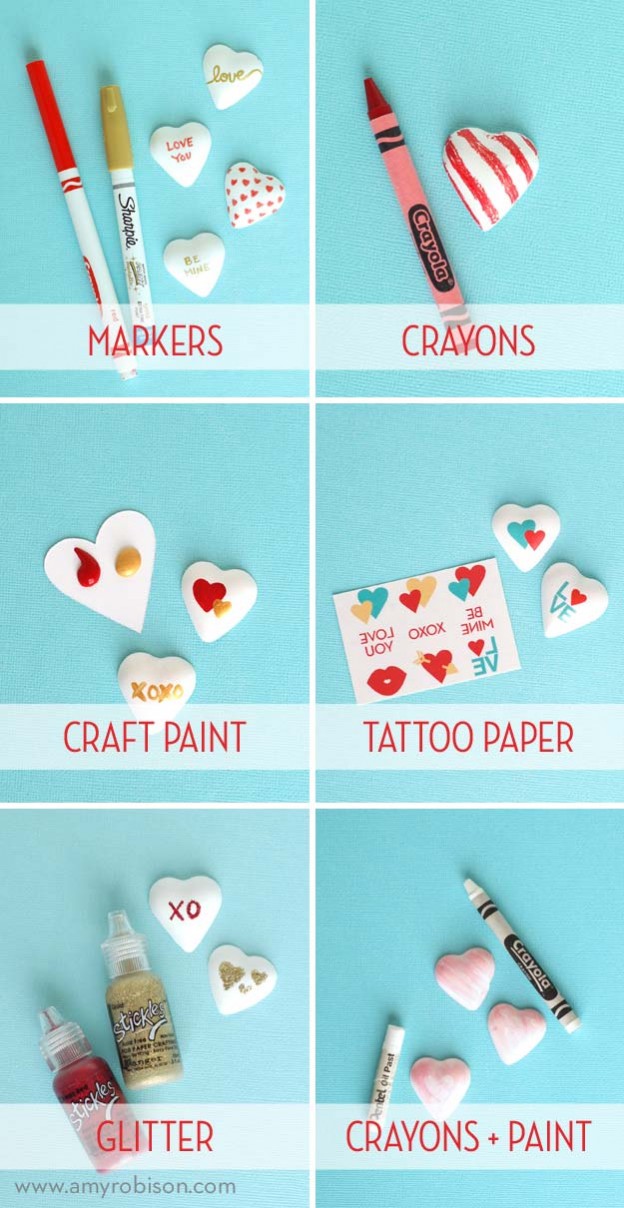 DIY Heart Magnets - Amy Robison Blog
