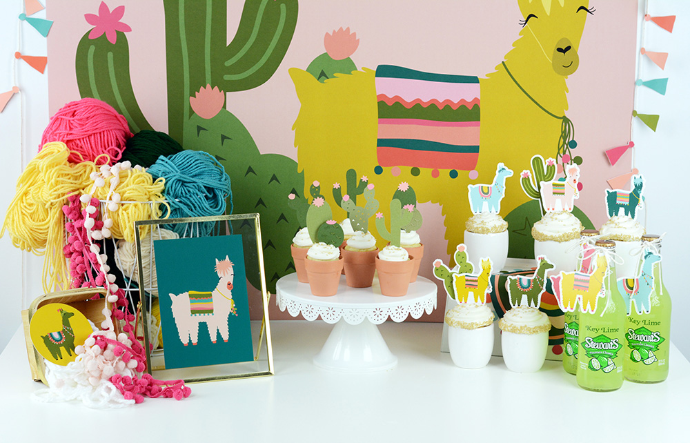 I am so excited to show you this cactus and llama party today.