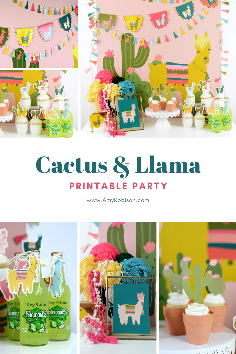 I am so excited to show you this cactus and llama party today.
