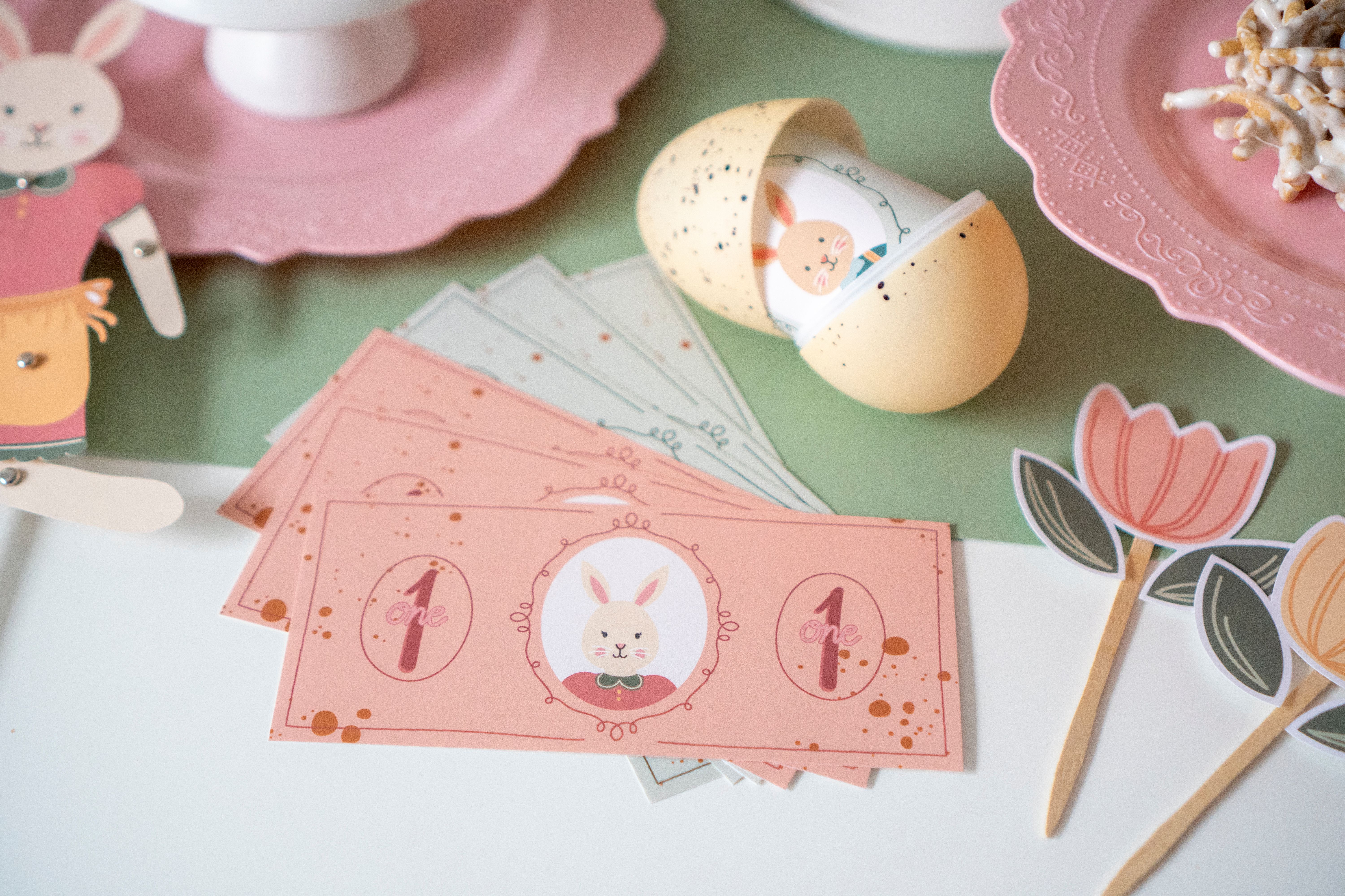 The Easter Celebration Party Pack has everything you need to host an Easter brunch or an Easter egg decorating party for kids.