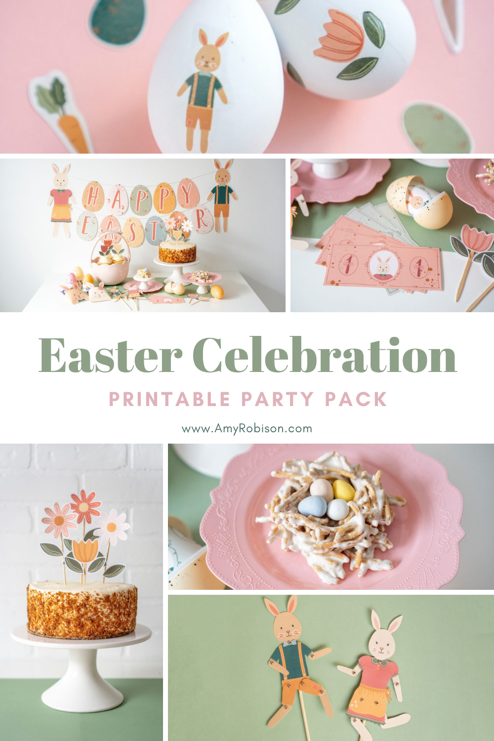 The Easter Celebration Party Pack has everything you need to host an Easter brunch or an Easter egg decorating party for kids.