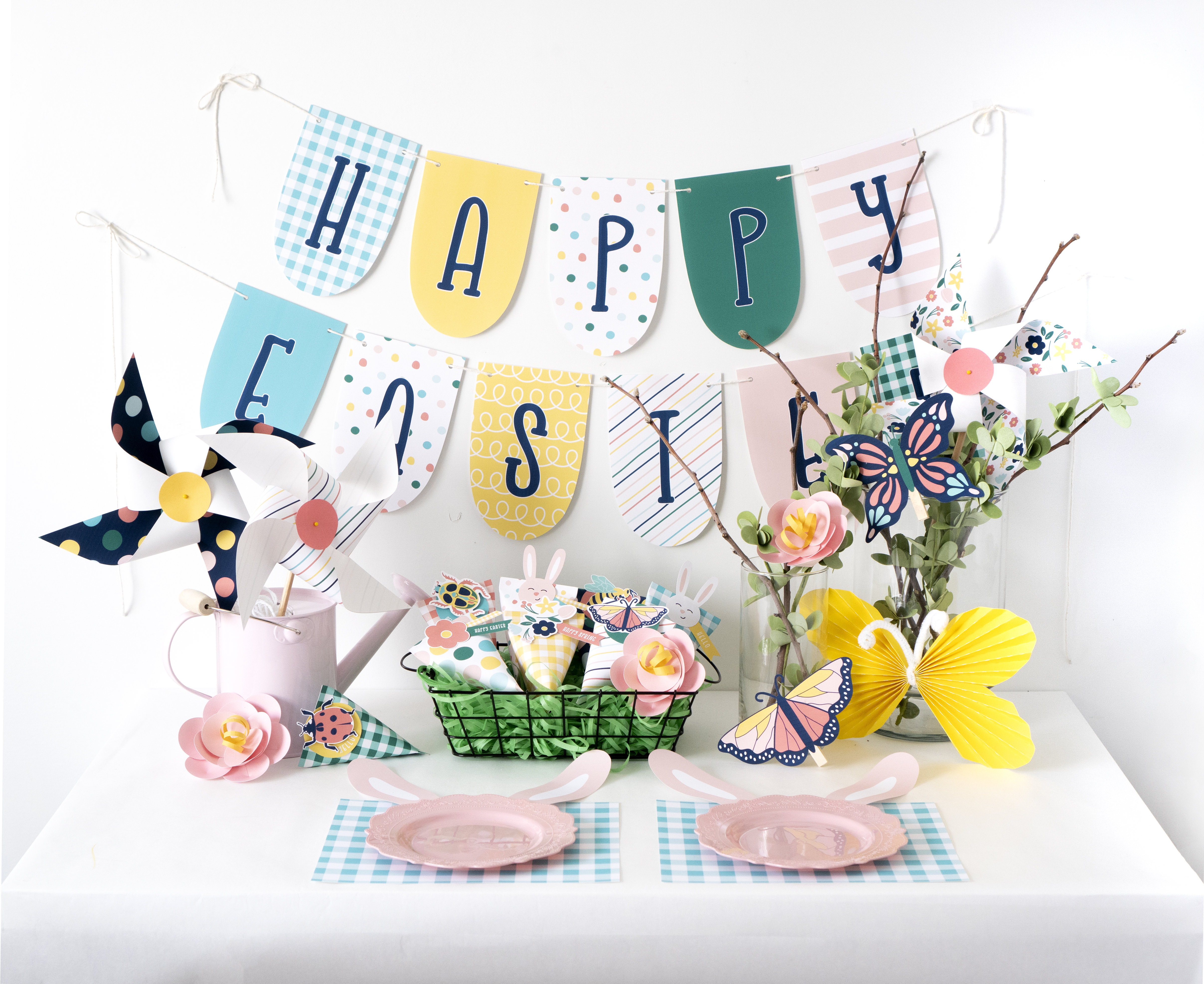 Create a cheery Easter and Spring party with printables and activity ideas from Amy Robison