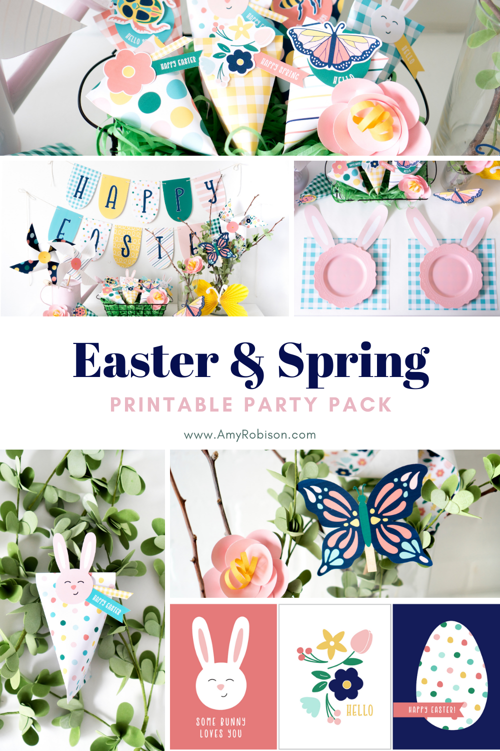 Create a cheery Easter and Spring party with printables and activity ideas from Amy Robison. Click here for more information.